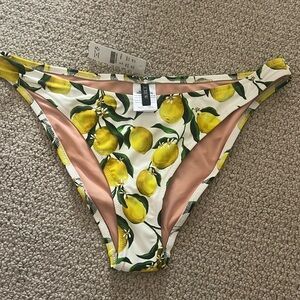 Jcrew lemon bikini bottoms sz M